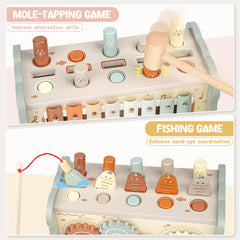 Joyreal wooden xylophone introduces music and rhythm for toddlers.