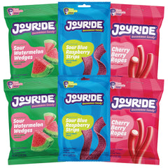 JOYRIDE blue raspberry strips pack shows bold flavor and low sugar benefits