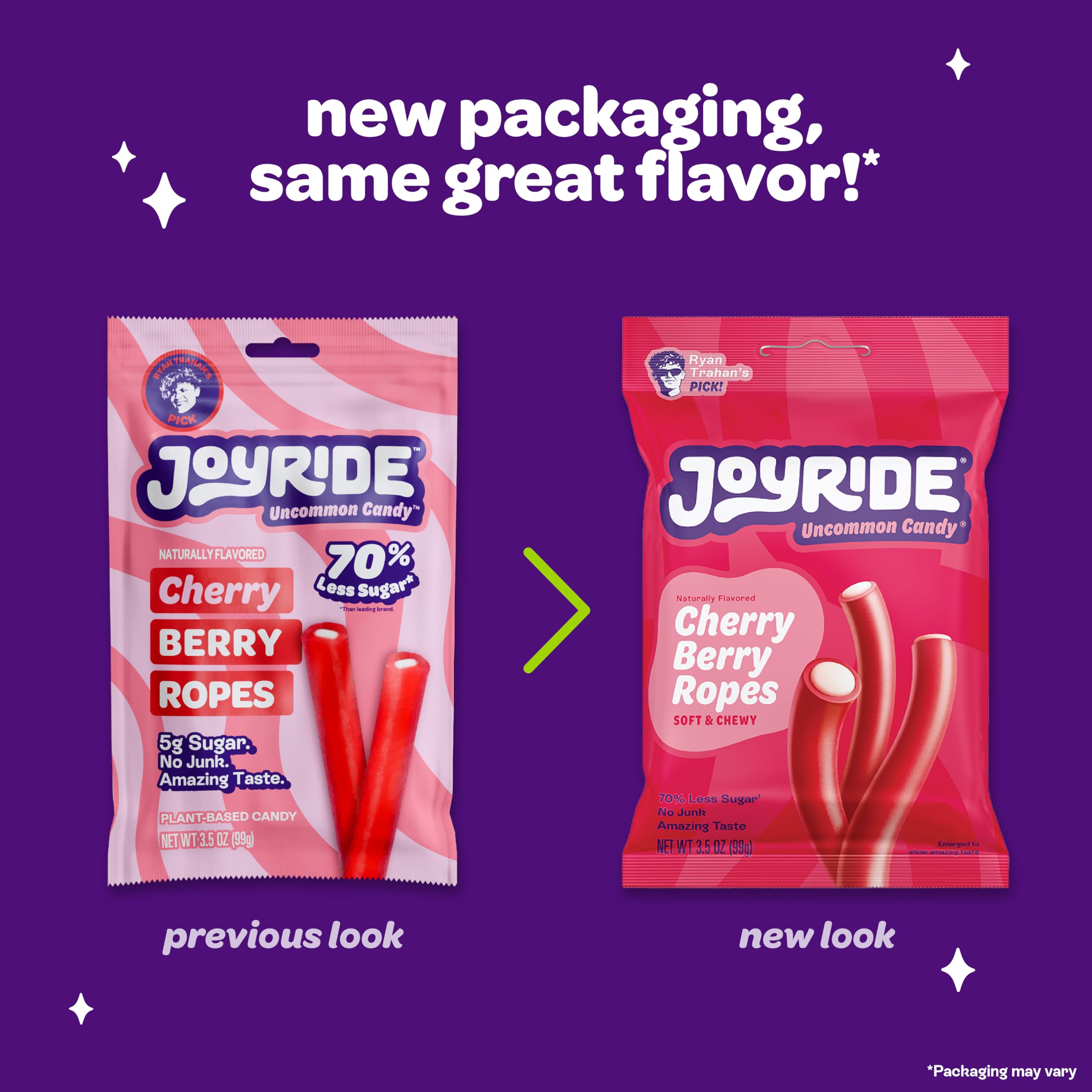 JOY RIDE Cherry Berry Ropes texture hints a chewy, fiber-rich snack