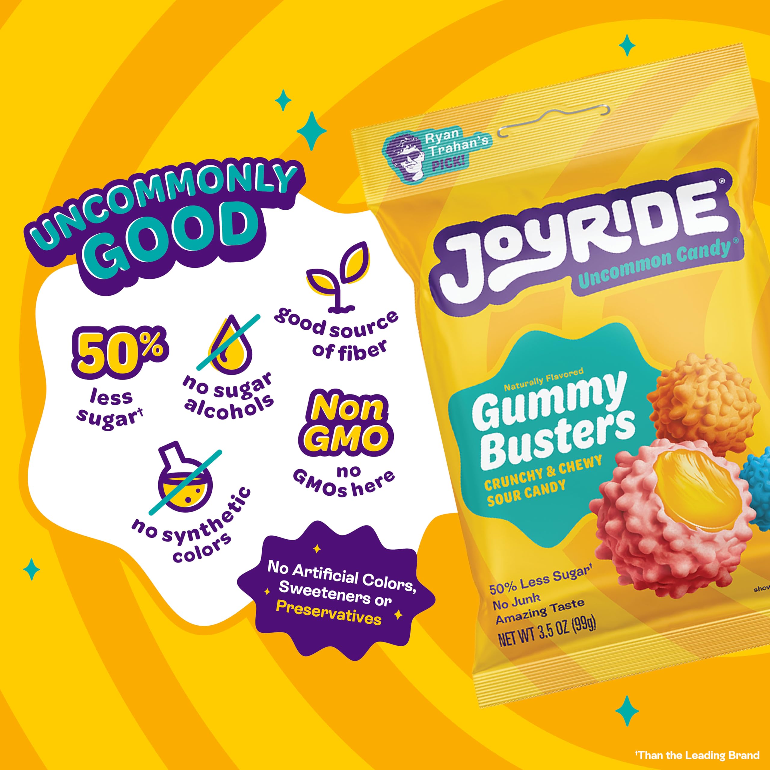Joyride Sour Smacks six flavors offer variety and bold taste.