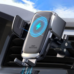 JOYROOM wireless car charger front view showing 15W fast charging.