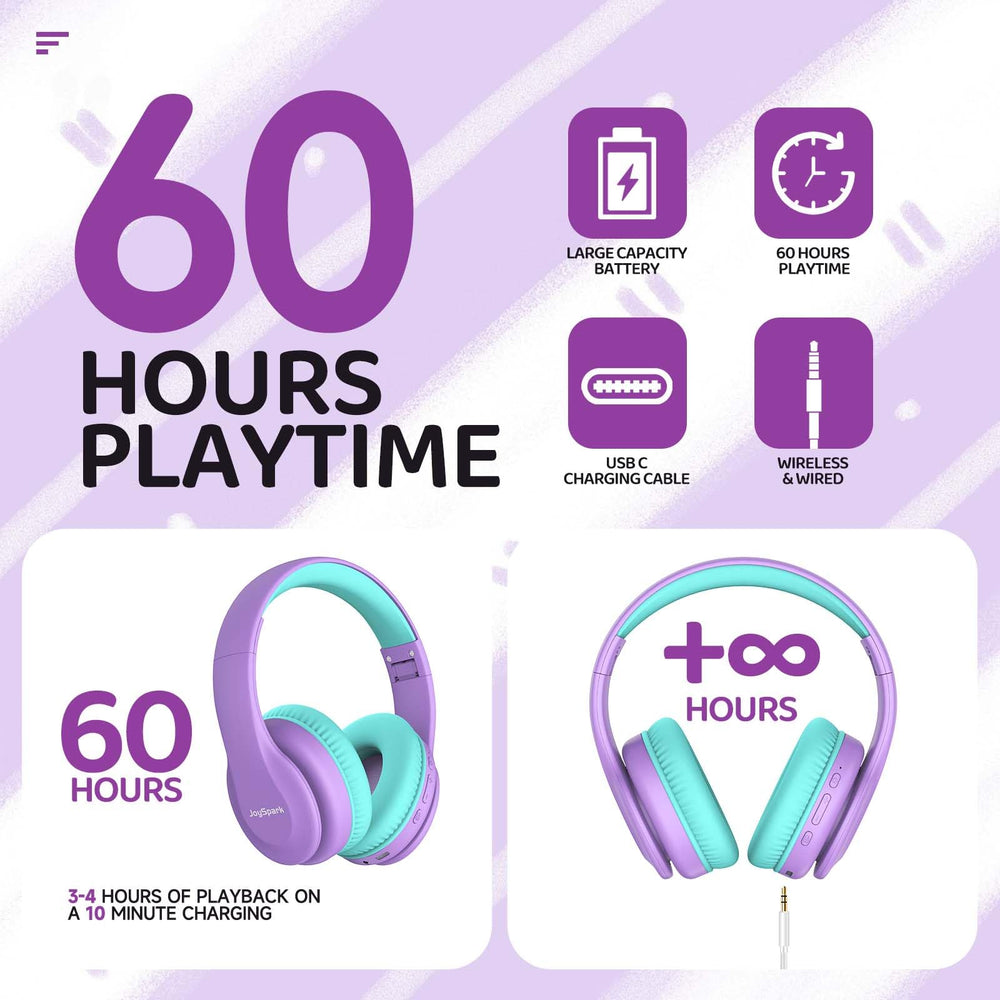JoySpark volume limit on 85/94 dB protects young ears during use.