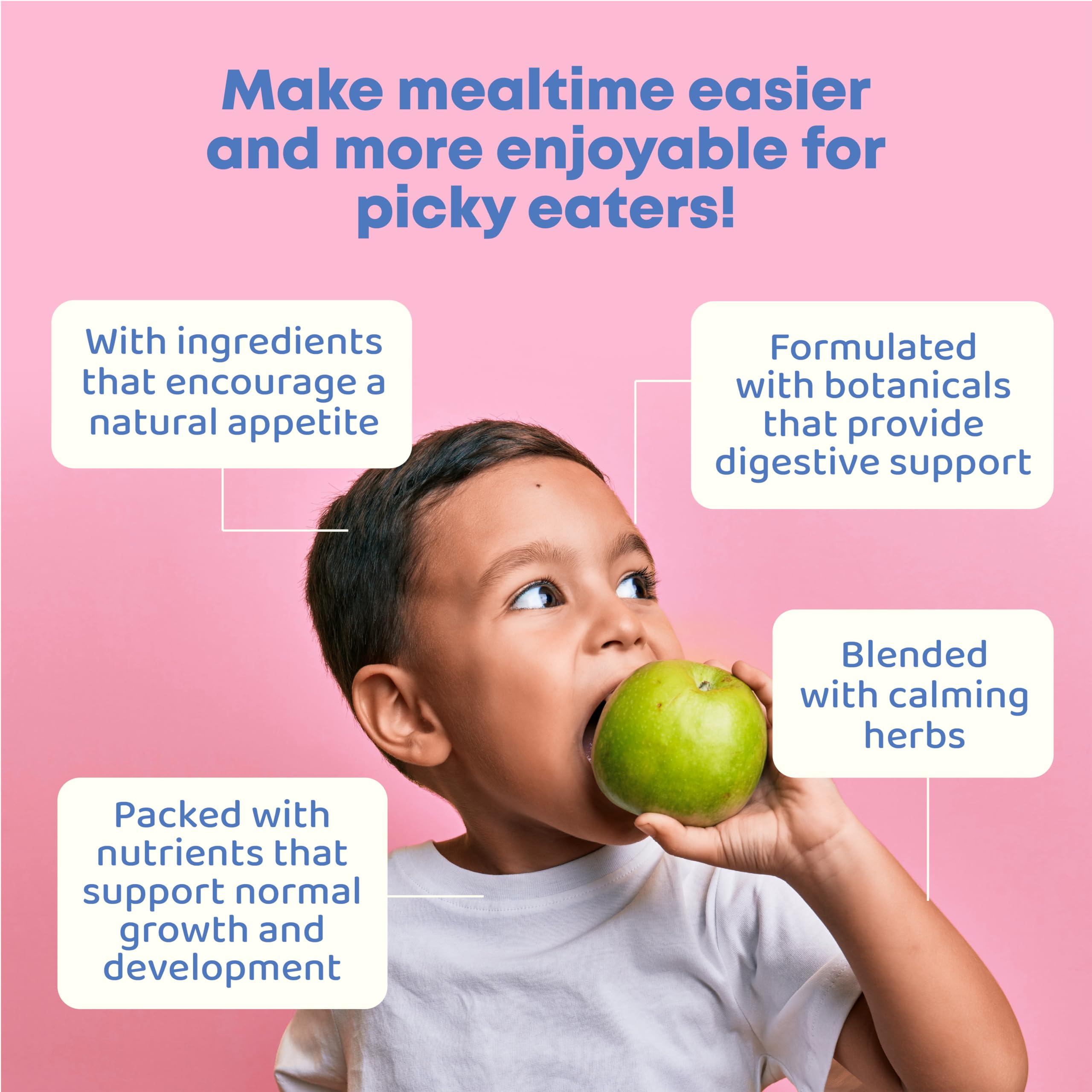 JoySpring Appetite Booster liquid drops ready to mix with juice for easy dosing.