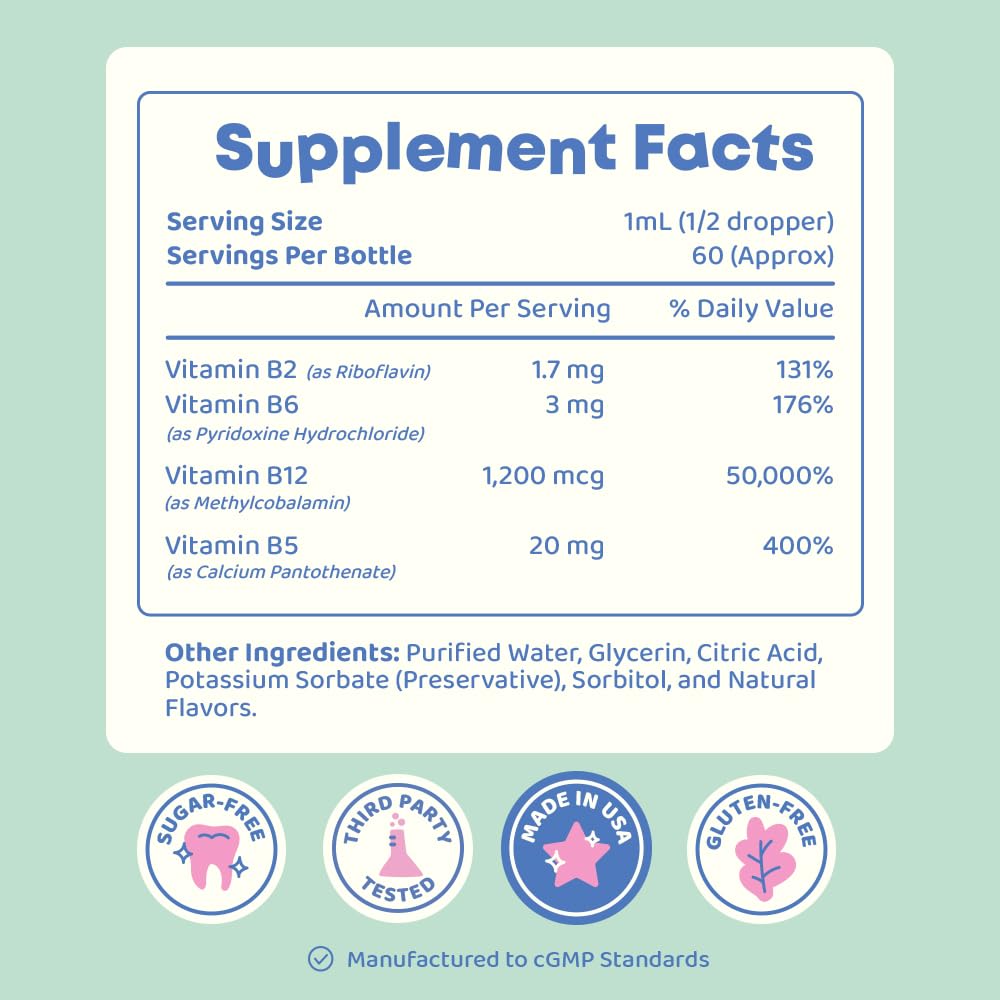 JoySpring Burst B12 Drops kid-friendly packaging encourages daily use.