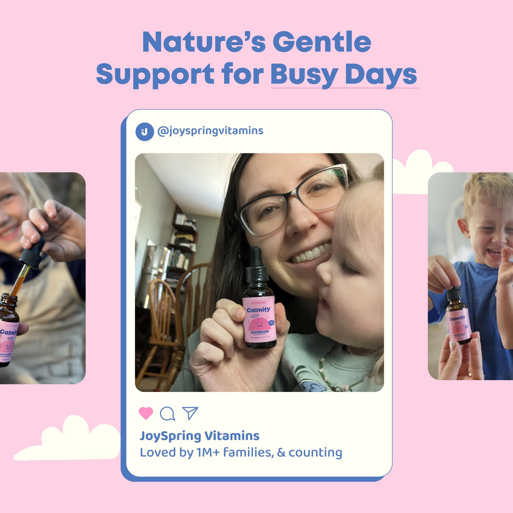 JoySpring Calmify ingredient chamomile spotlights natural calm for kids
