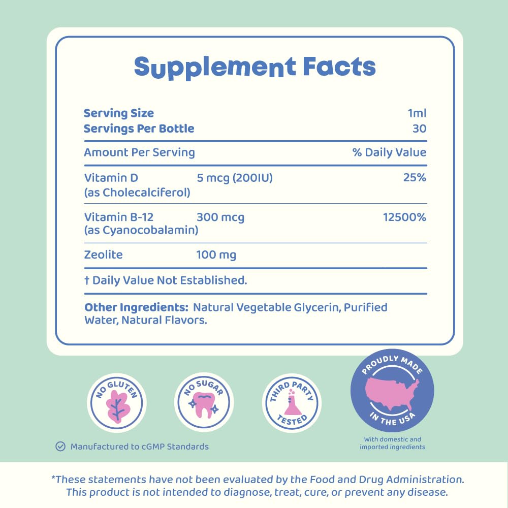 JoySpring DetoxZee Kids dropper with measurement lines for accuracy.