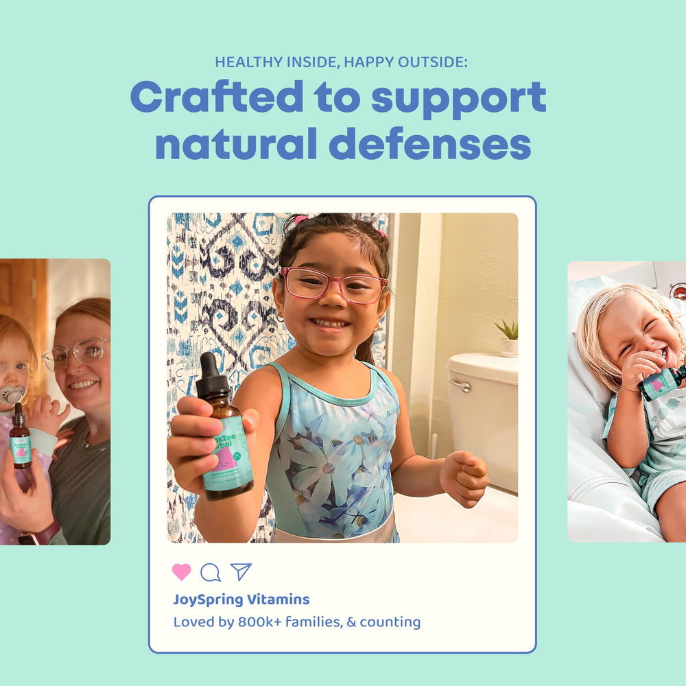 JoySpring herbal blend close-up highlights natural ingredients and label.