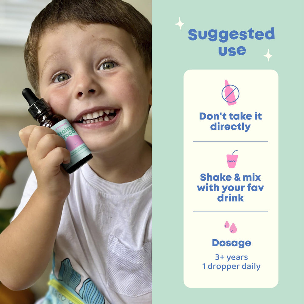 JoySpring licorice root extract highlights natural flavor in kid-friendly drops.
