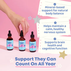 JoySpring LingoLeap bottle back label shows ingredients and dosing guidance.