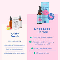 JoySpring LingoLeap Raspberry Flavor drops offer kid-friendly taste for daily use.