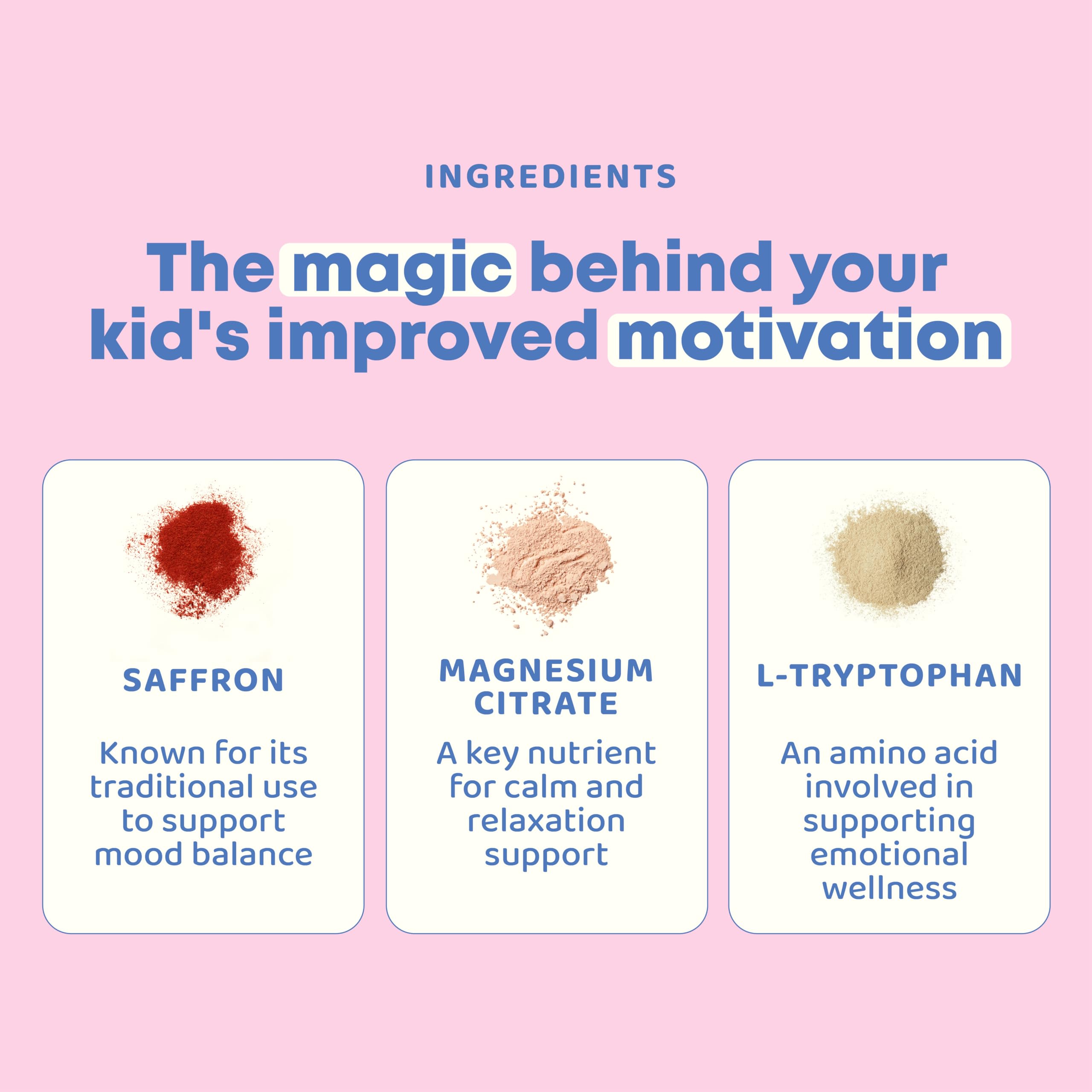 JoySpring Saffron for Kids calming herbs like chamomile and lemon balm