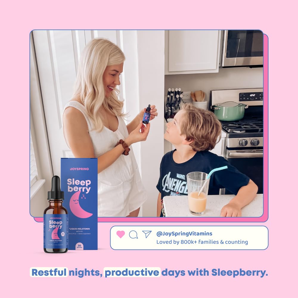 JoySpring Sleepberry berry flavor visual appeals to picky eaters.