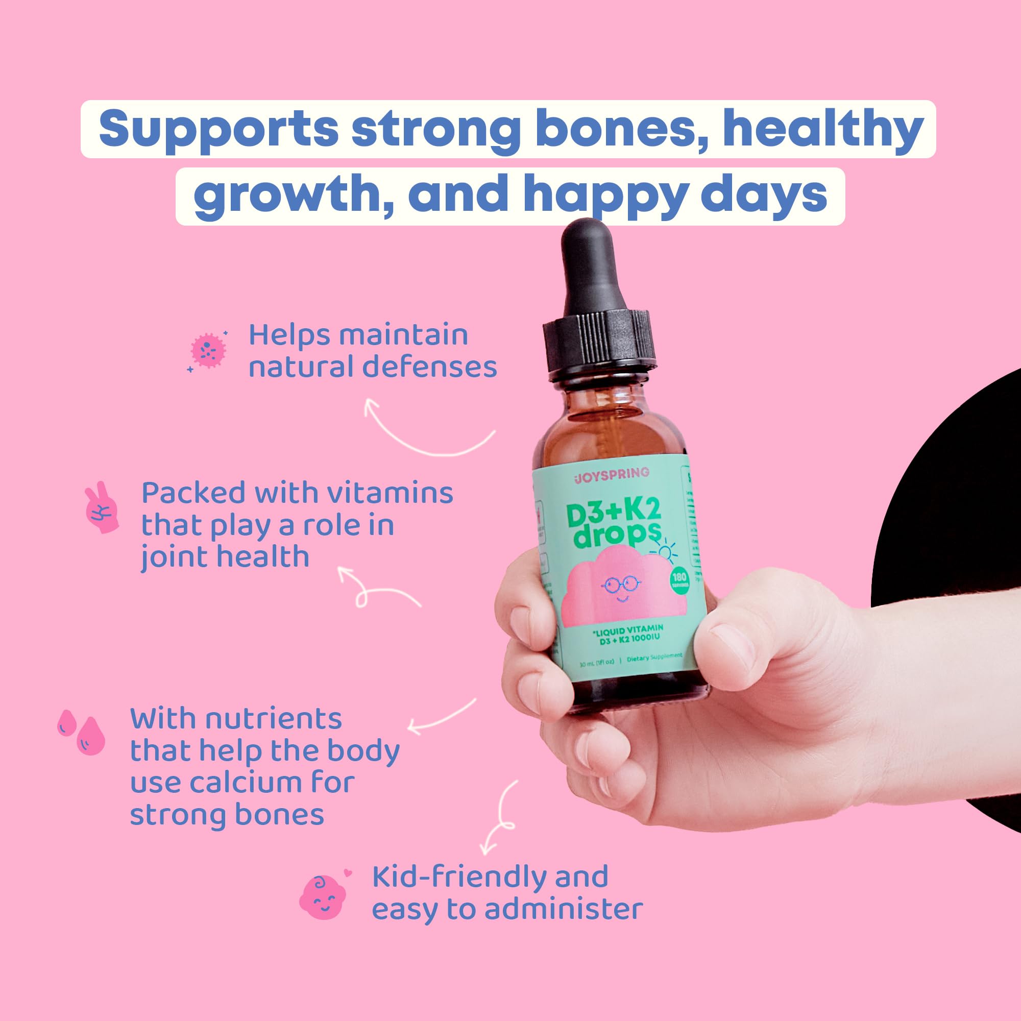 JoySpring USA-made label on bottle for trust
