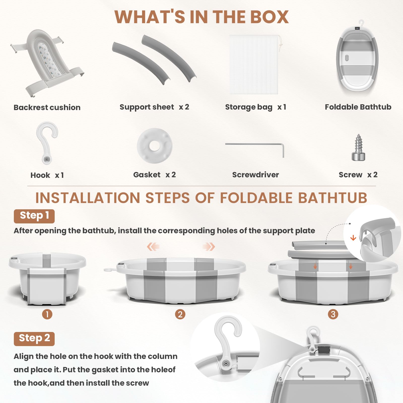 JoyYum non-slip base adds stability on tub surface