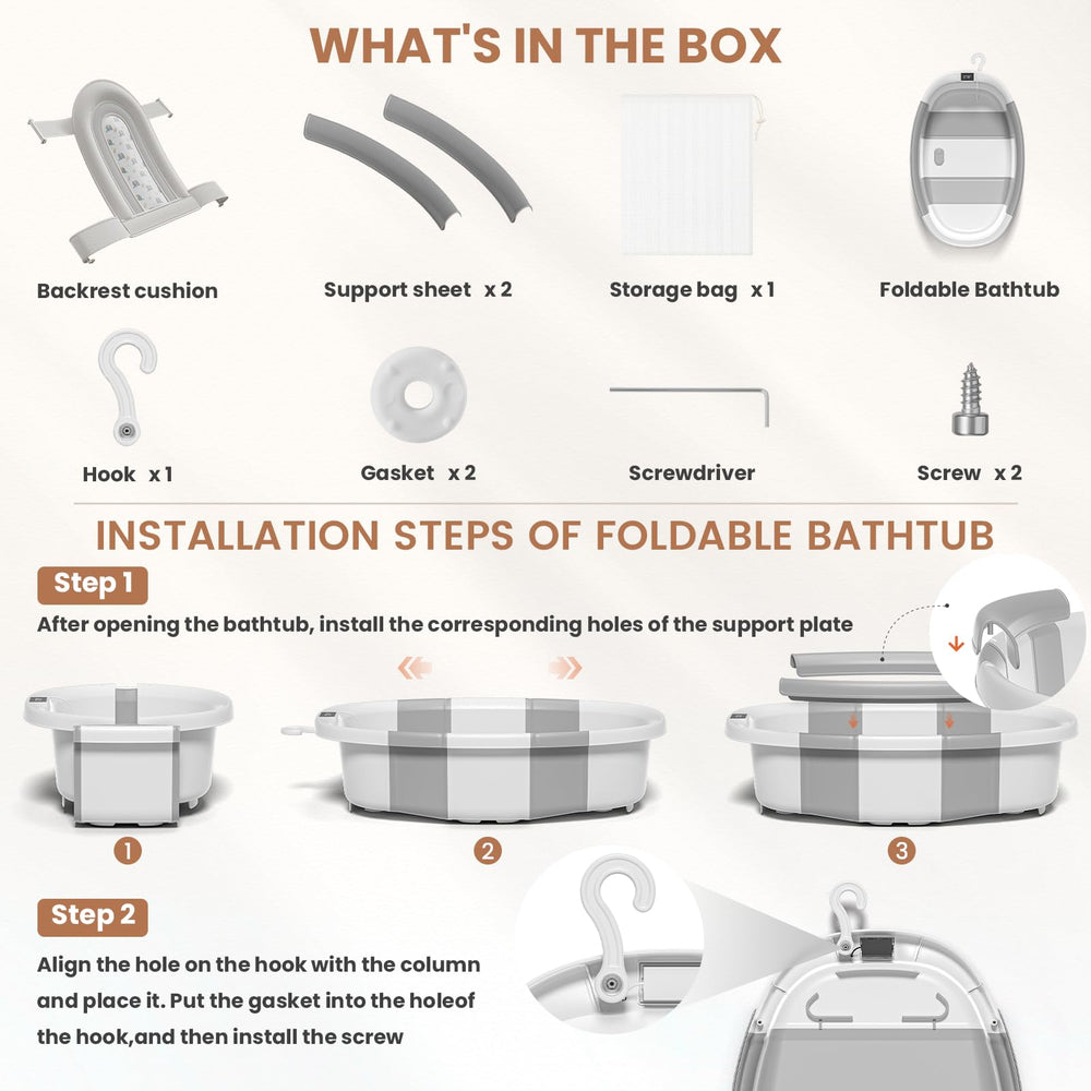 JoyYum non-slip base adds stability on tub surface
