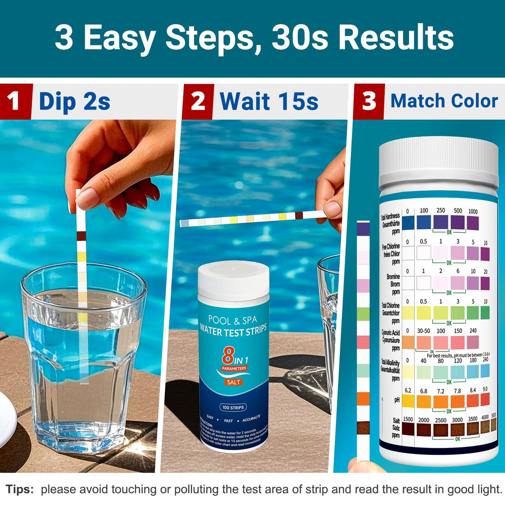 Joyzakzak dip test strip into water for fast testing