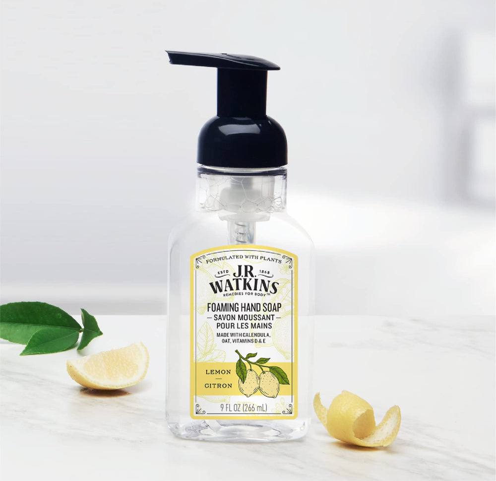 J.R. Watkins alcohol-free hand soap suitable for sensitive skin.
