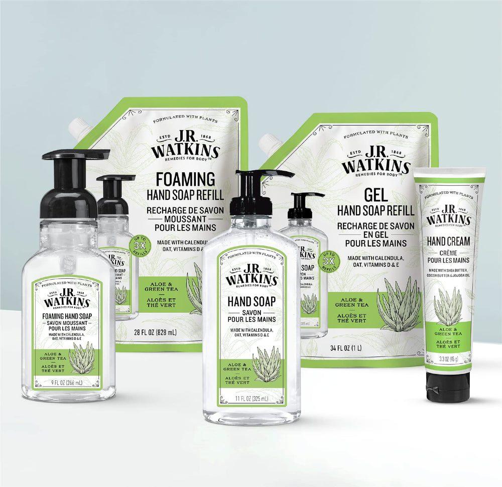 Aloe & Green Tea scent from J.R. Watkins hand soap