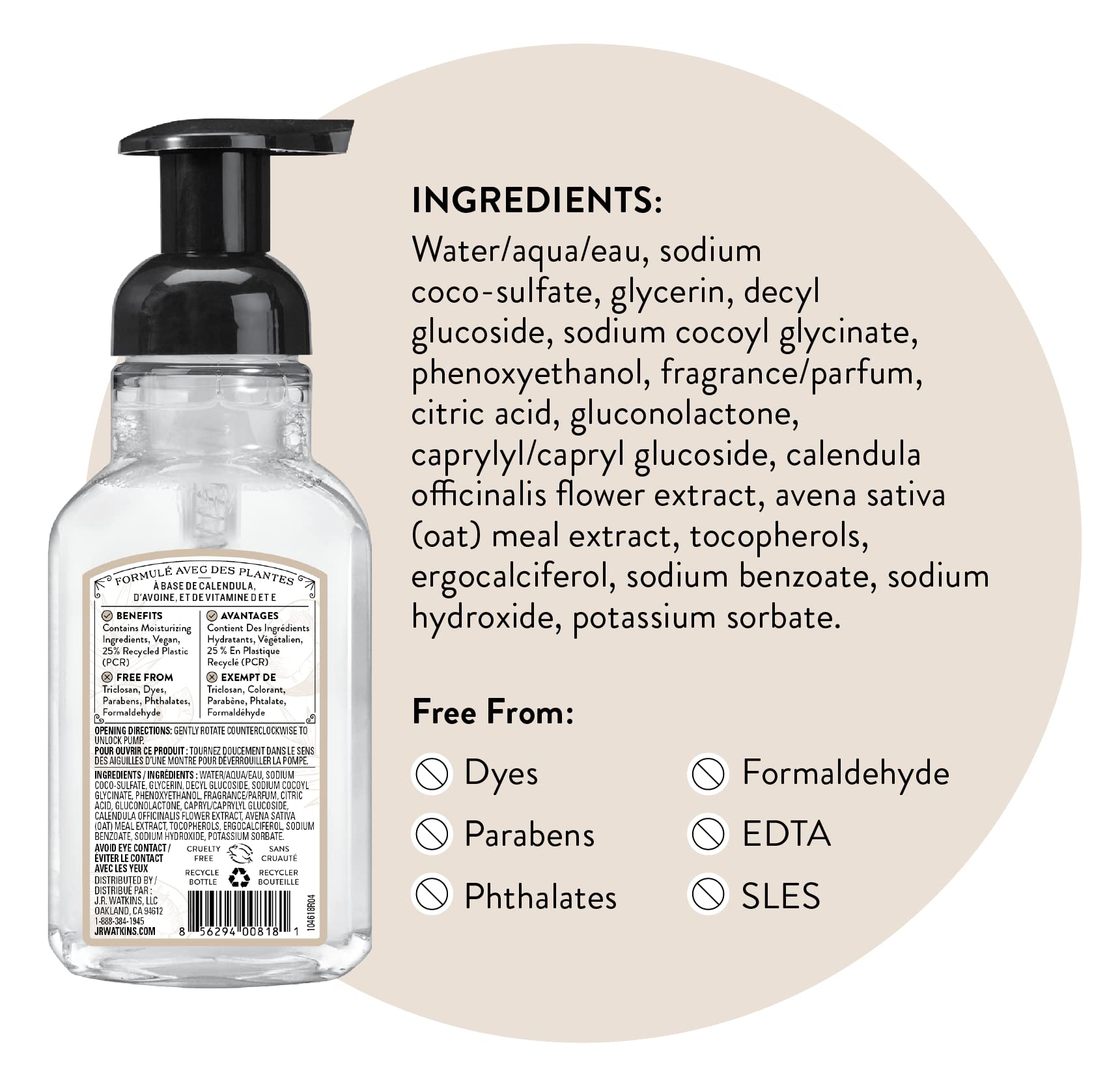 J.R. Watkins plant-based cleansers highlight gentle skin-friendly ingredients.