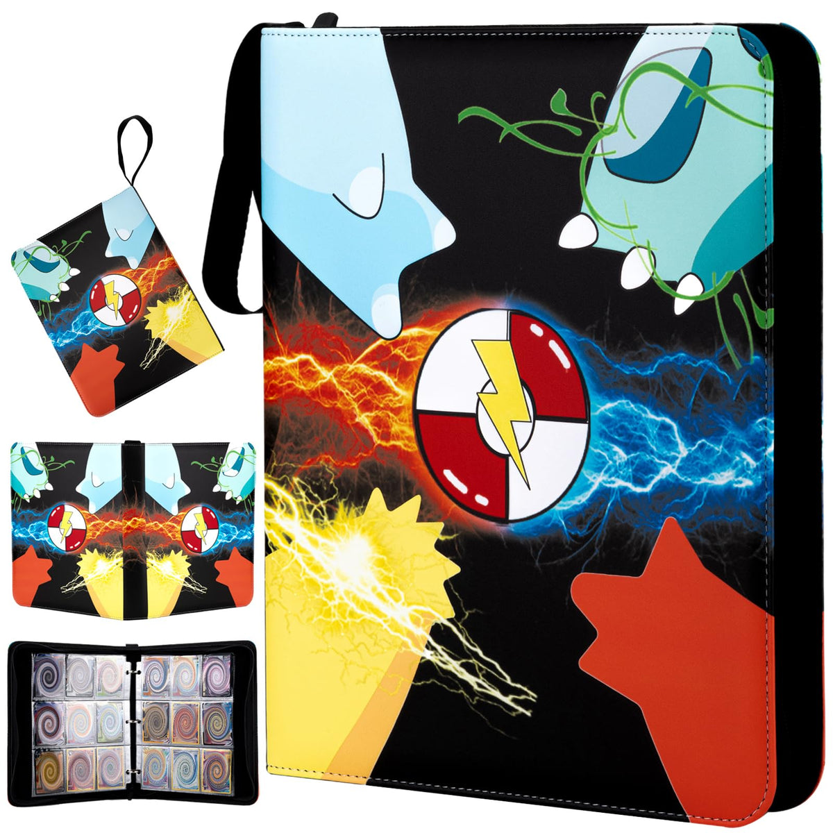 Jravkfi 9-pocket card binder front cover showcases premium craftsmanship for collectors.
