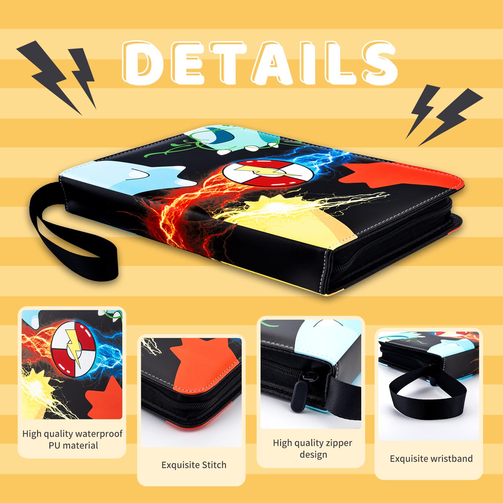 Jravkfi interior pages keep cards visible and organized using clear PP sleeves.