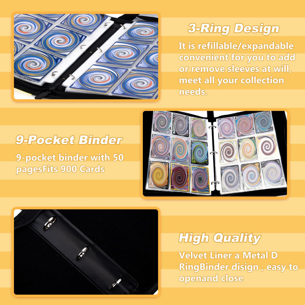 Jravkfi zipper closure protects cards from loss during transport.