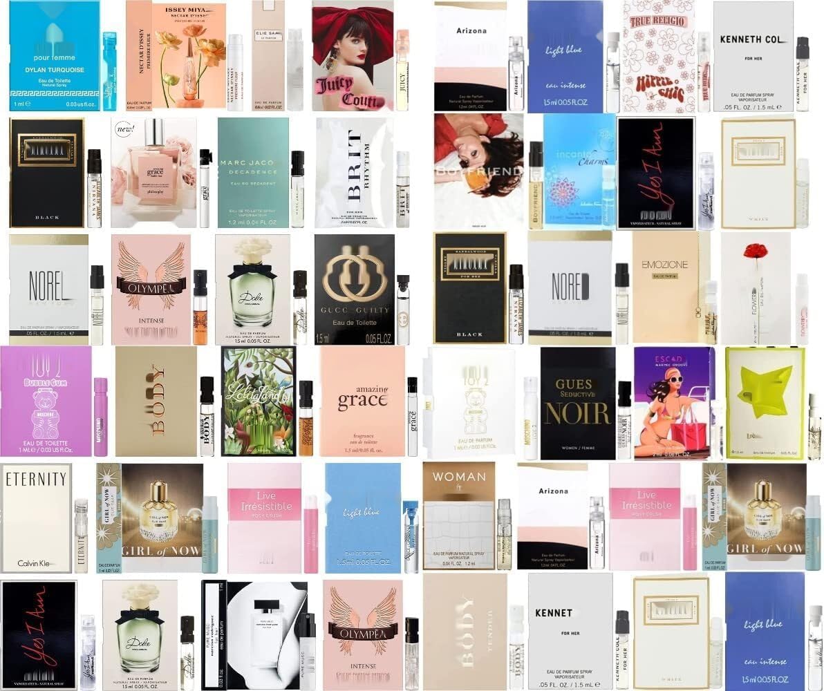 JRoBeauty designer fragrance samples for women to compare high-end scents