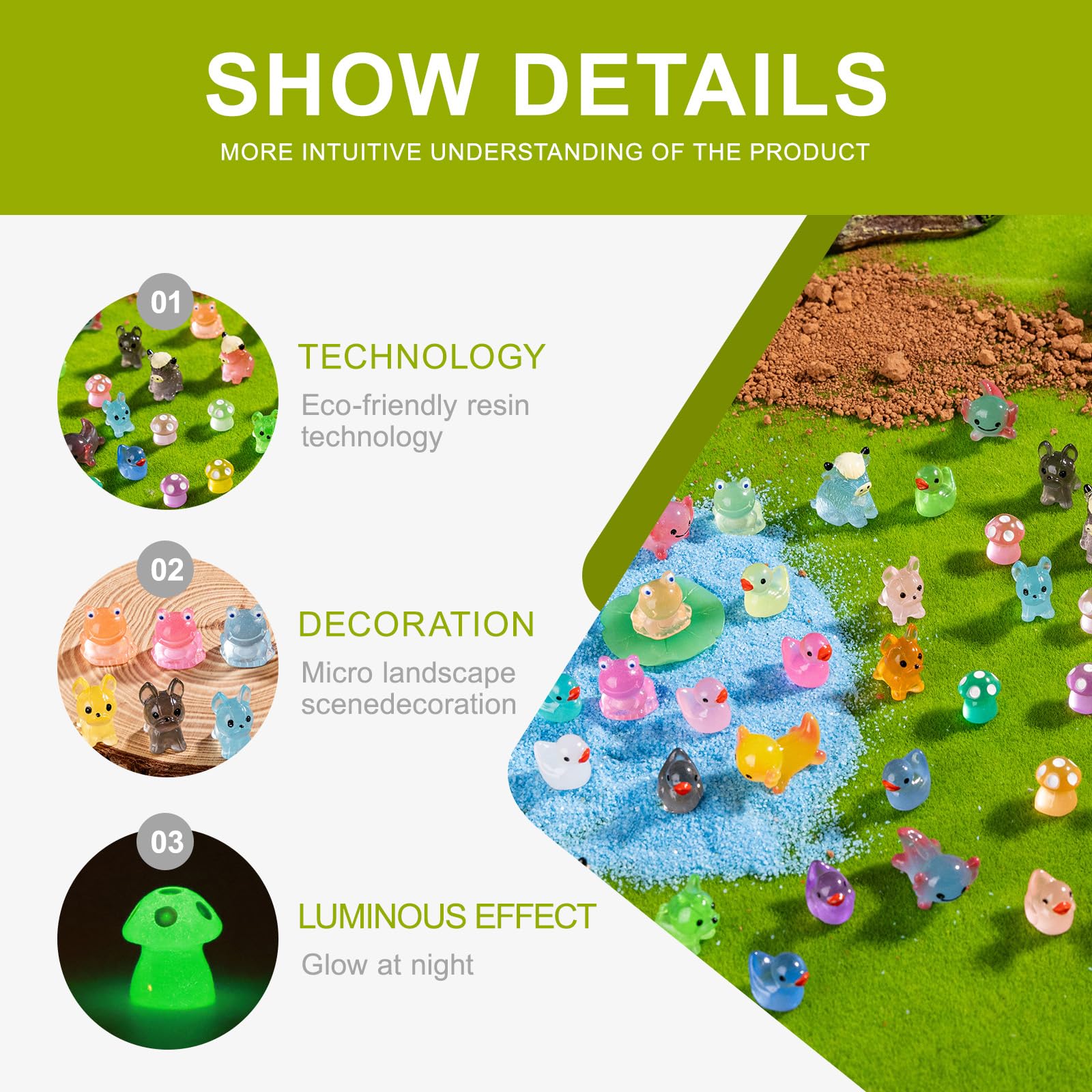 jrootouh resin mushroom figurine enhances tiny gardens and craft projects