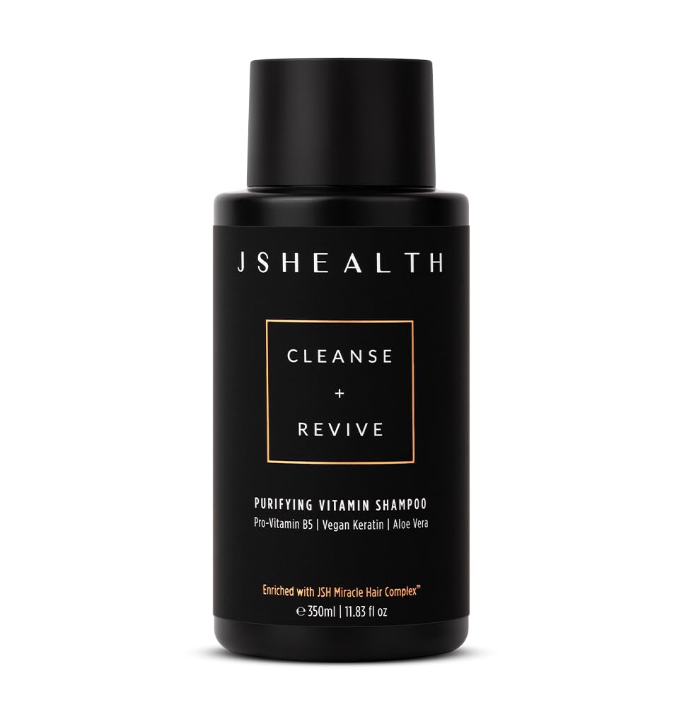 JSHealth Vitamin Shampoo creates a rich foamy lather for gentle cleansing.