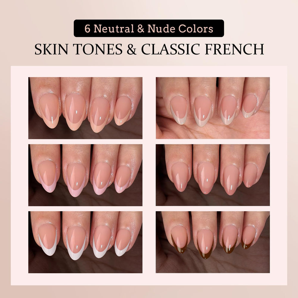 Easy application with glue, builder gel, and top coat for lasting shine and quick results.