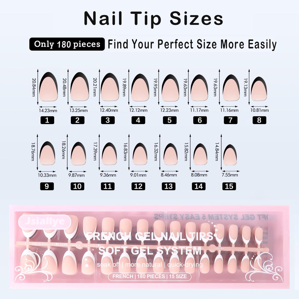 High-quality ABS material used for Jsiallye nails, non-toxic and durable for safe wear.