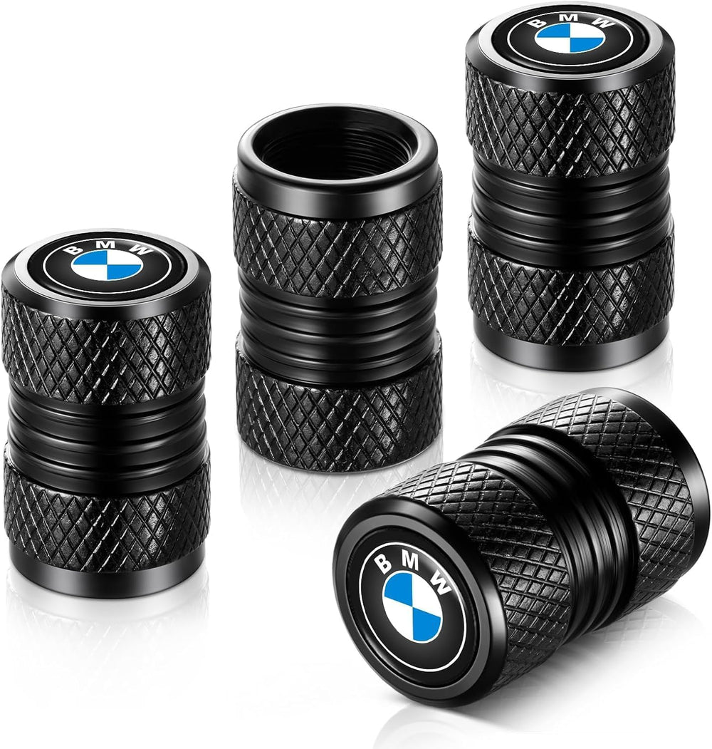 JSMAX tire valve stem caps in black packaging protect valves from dust.