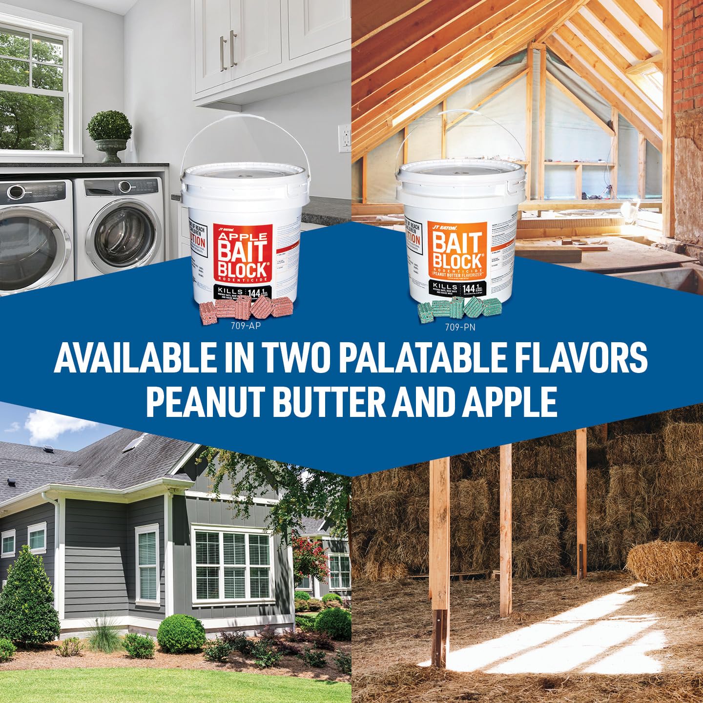 1-ounce blocks shown in resealable JT Eaton pail