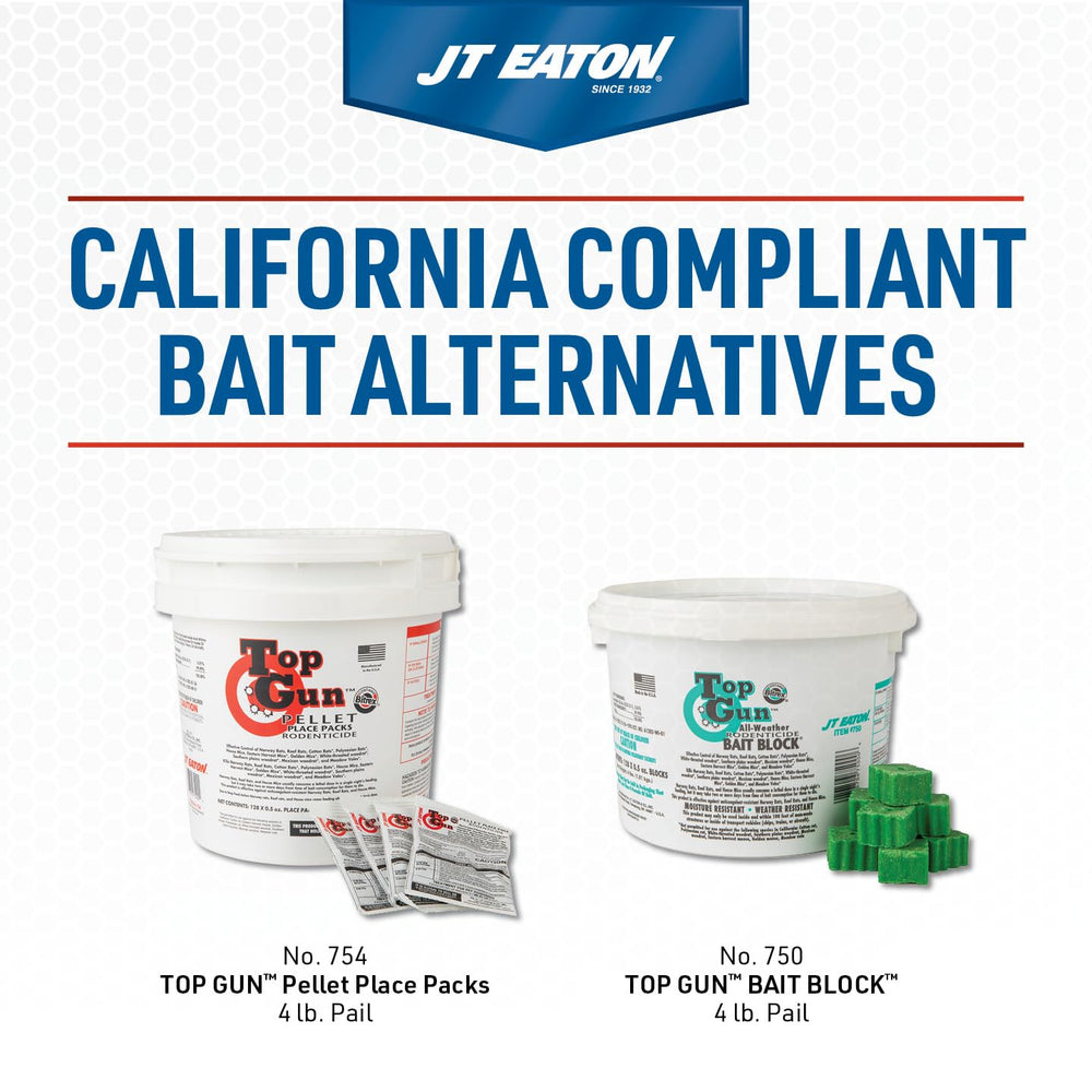 Close-up of JT Eaton apple bait blocks ready for placement in stations.