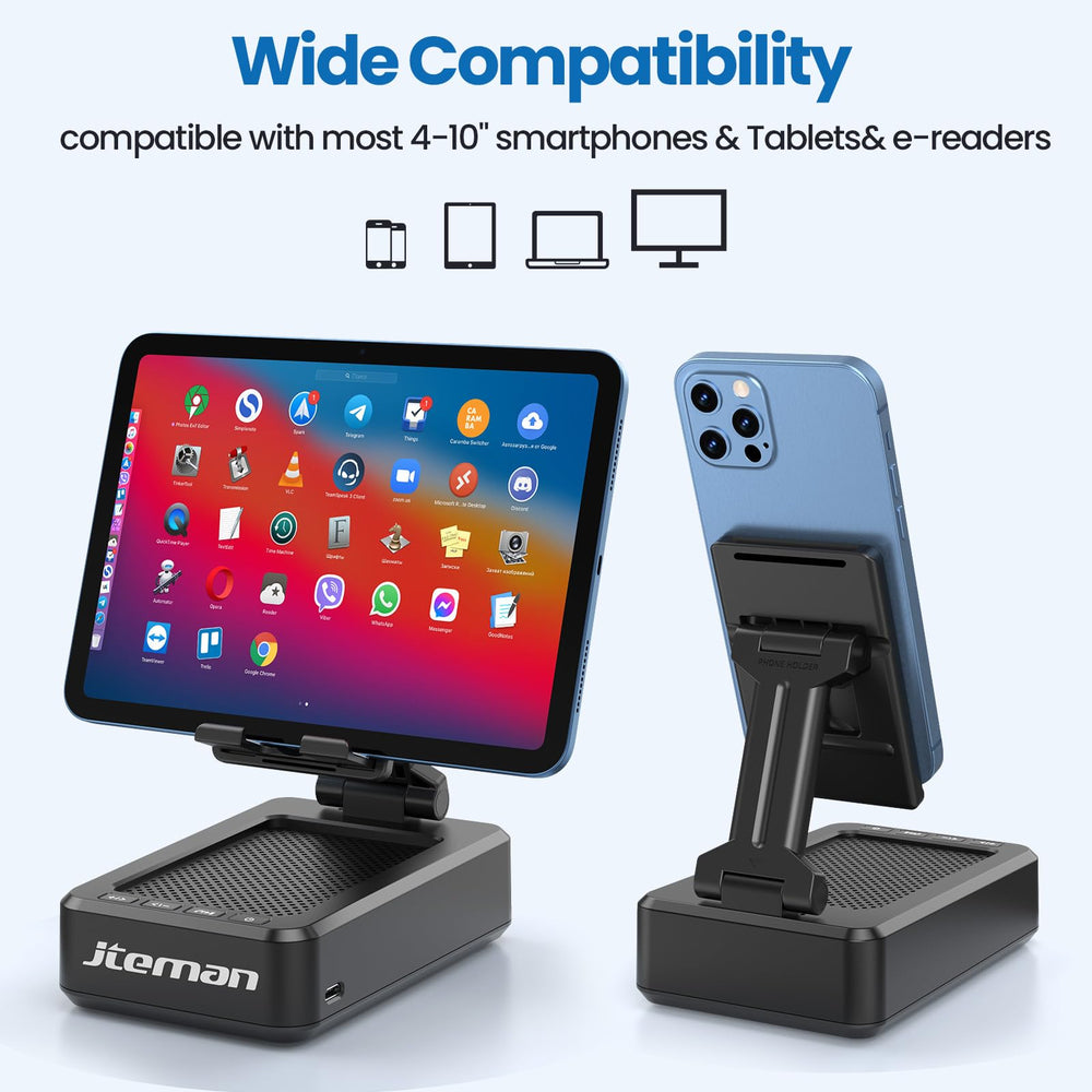 Jteman wide compatibility with most smartphones and 7–10 inch tablets.