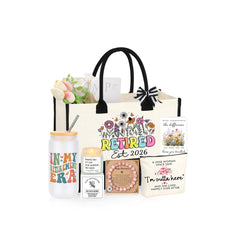 JTENGTOP Retired-2026 tote bag in durable cotton canvas for daily use.