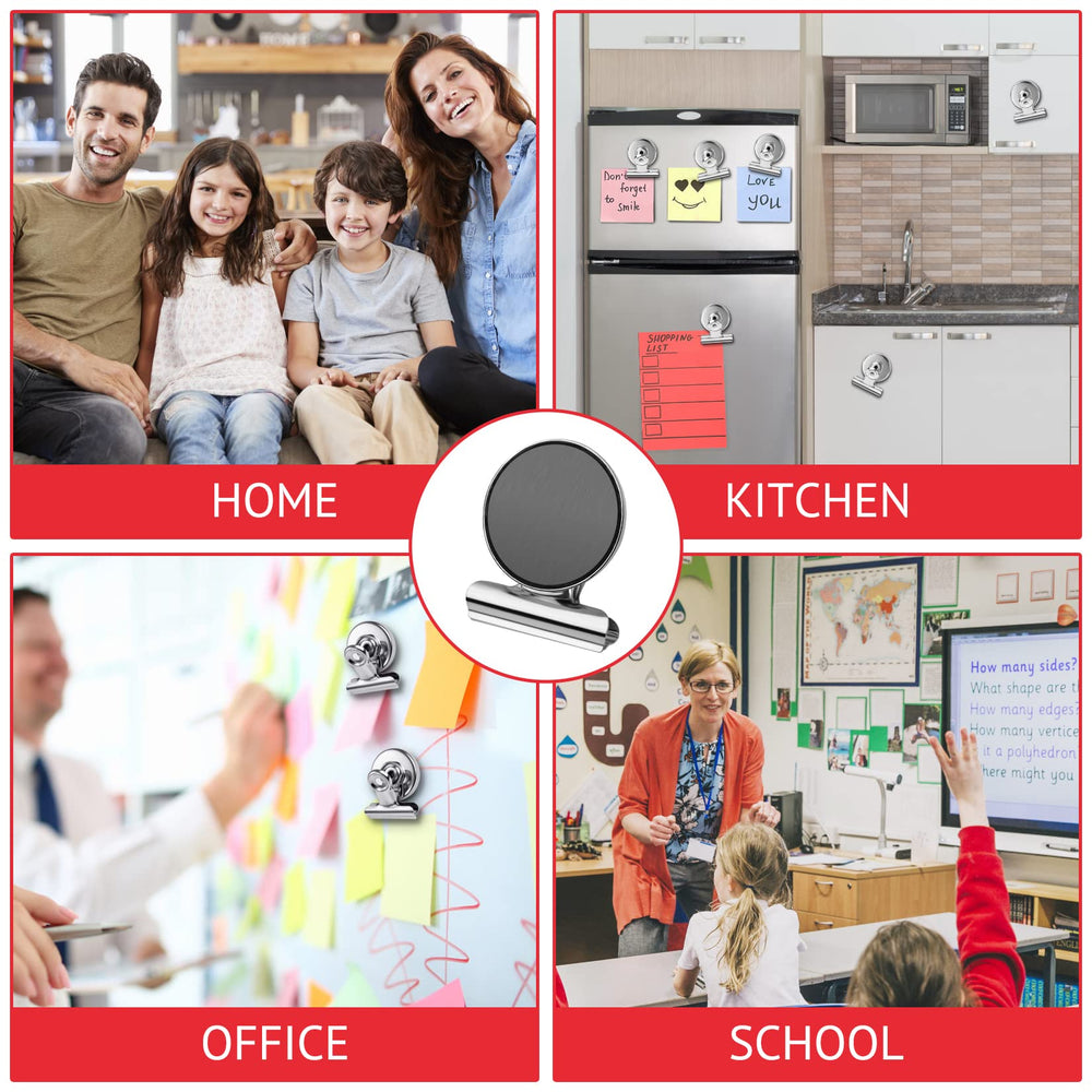 JTIEO magnets keep receipts and artwork tidy on fridge or whiteboard