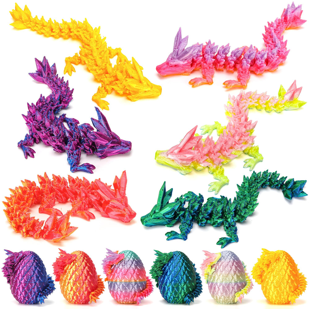 JTILEZU dragon egg rotates to reveal a lifelike dragon inside.