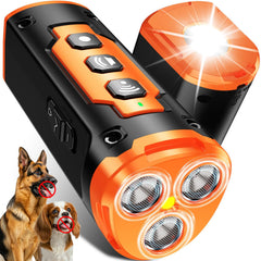 JTJTXL 1Touch bark deterrent with 3 heads for humane canine bark control