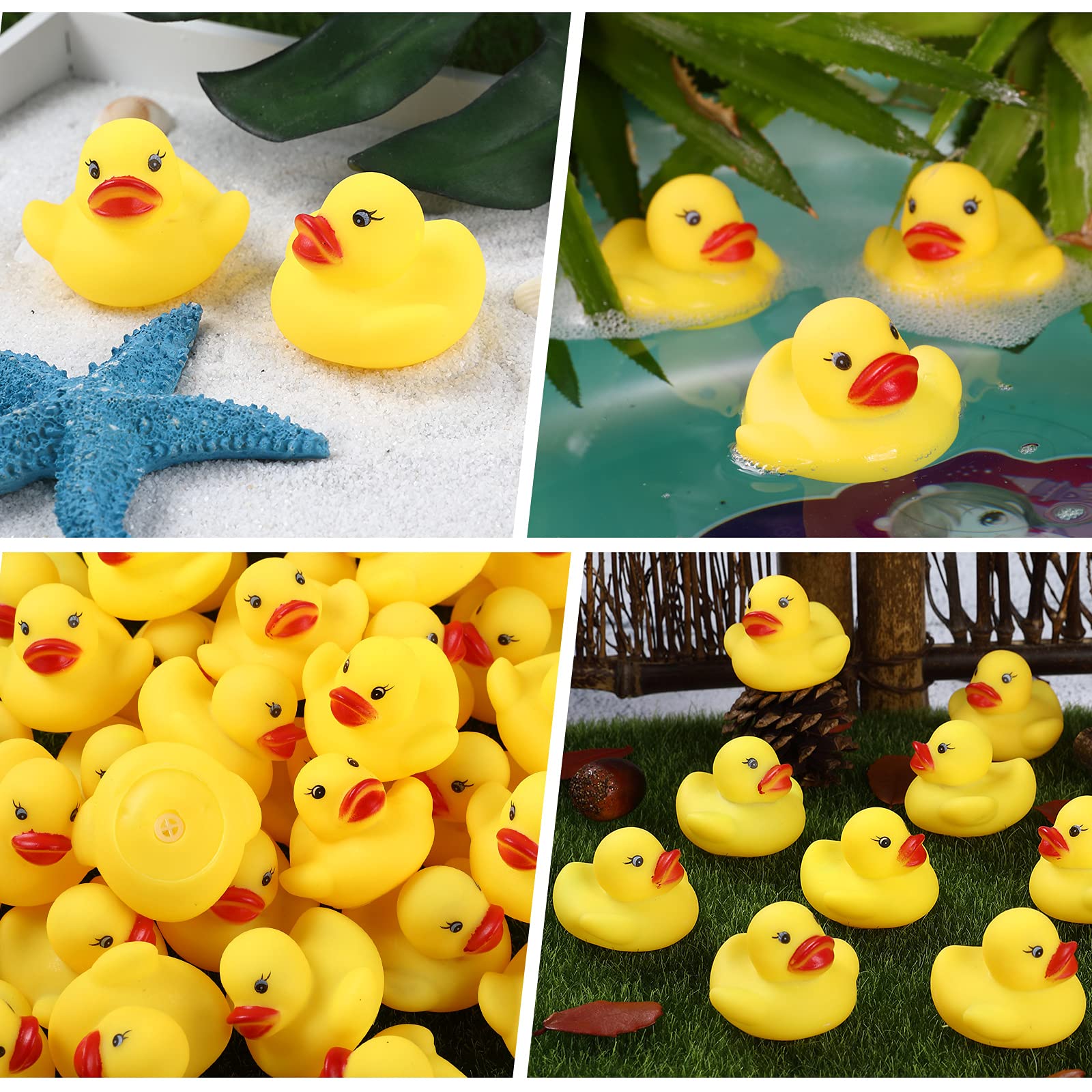 JTTJDB squeak ducks ideal for kids bath play and learning through touch