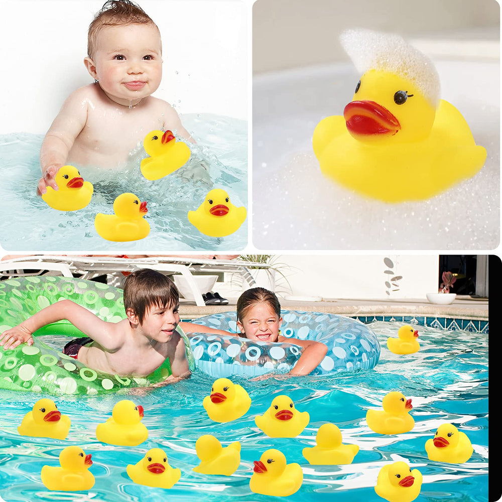 JTTJDB ducks floating upright in water for bath time enjoyment