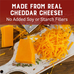 Pouring cheddar cheese powder to flavor sauces