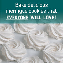 Judee's meringue powder used in cookie decorating supplies.