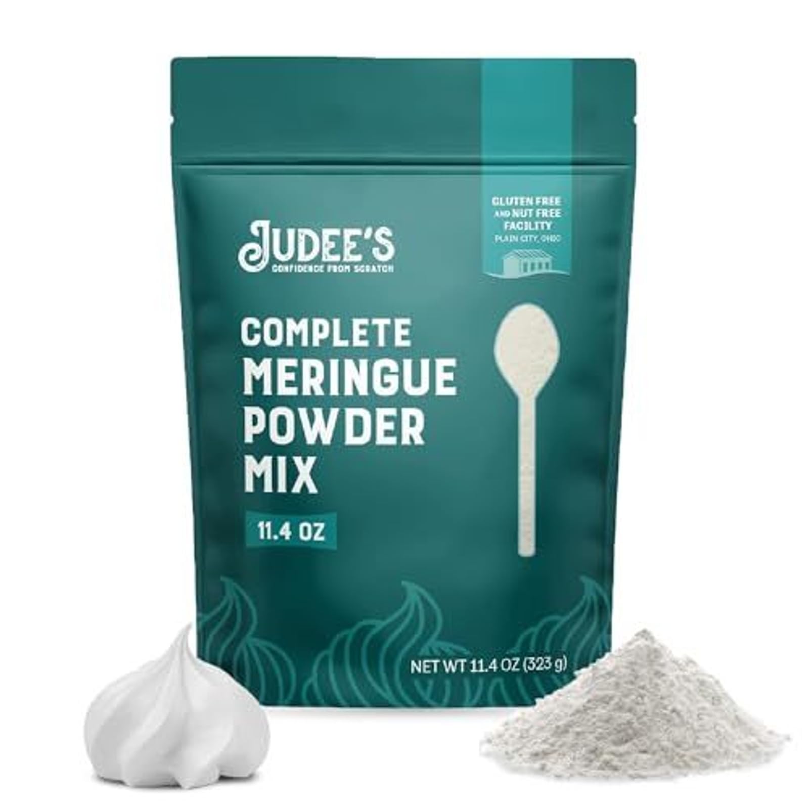 Judee's Gluten Free meringue powder bowl for smooth royal icing.