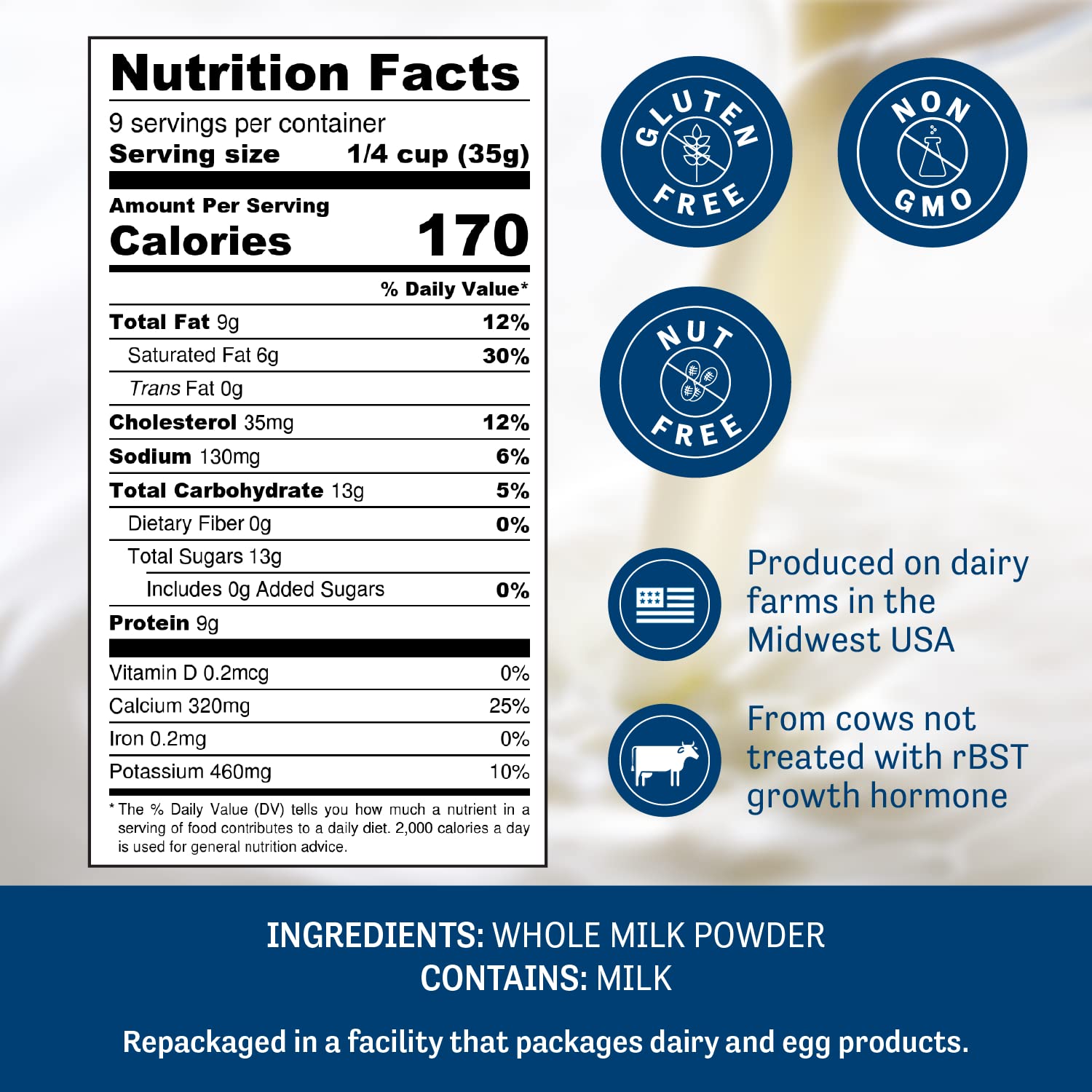 Judee's standup pouch preserves freshness for shelf-stable use at home or on the go.