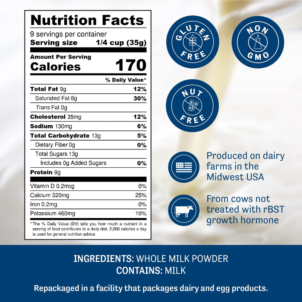 Judee's standup pouch preserves freshness for shelf-stable use at home or on the go.