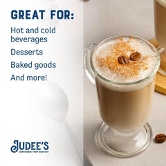 Reconstituted cream from Judee's powder enriches baking and sauces.