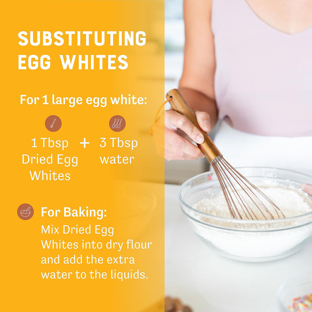 Judee's pasteurized egg white powder offers a safe, convenient protein option.