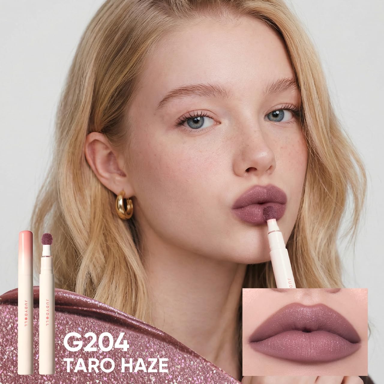 Judydoll Cushion Matte Lip Cream swatches of multiple shades for versatile looks