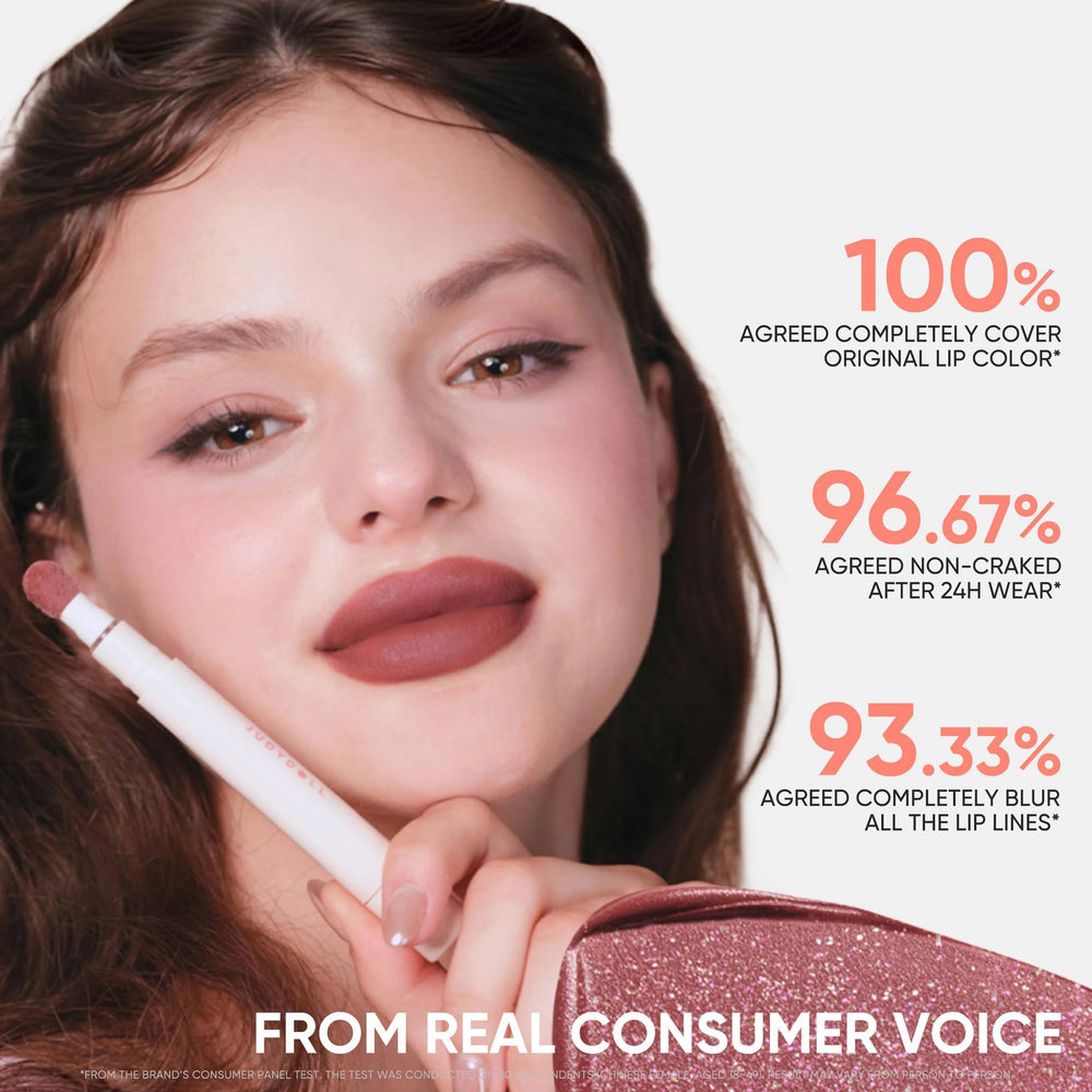 Judydoll Cushion Matte Lip Cream tri peptide and squalane visual hint hydration